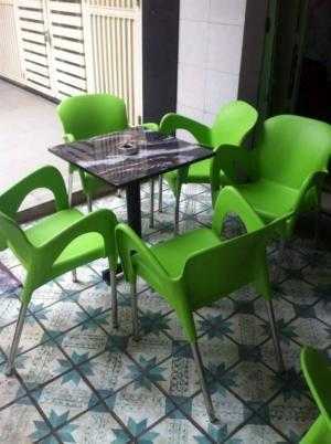 bàn ghế cafe nhựa đúc giá rẻ nhất