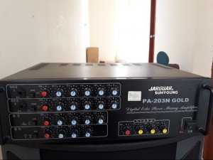 Cần bán dàn karaok lao JBL va âm ly PA -203N gold
