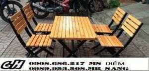 Chuyên sản xuất bàn ghế gỗ quán nhậu q20