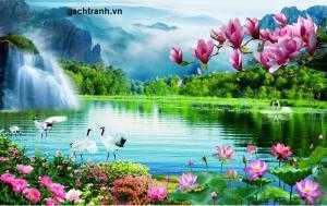 Tranh sơn thủy 3d