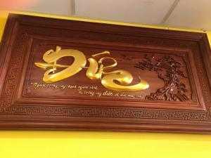 Tranh chữ - Đức thếp vàng - LT45