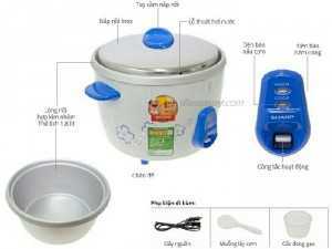 Nồi cơm điện nắp rời 1,8 lít