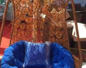 Xích đu mây nhựa sản xuất tại xưởng