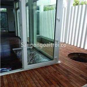 Sàn gỗ Teak Lào ngoài trời