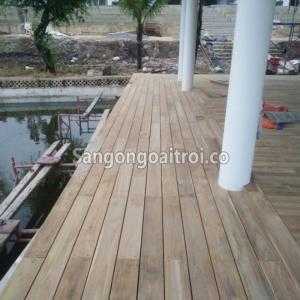 Sàn gỗ Teak Lào ngoài trời