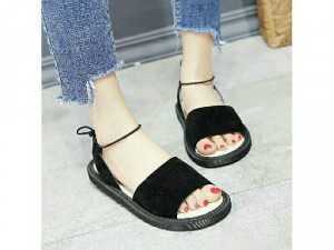 Sandal bản hậu thun rút