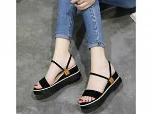 Sandal xuồng dấu đế