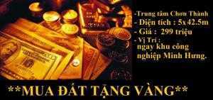 Mua đất tặng “VÀNG ”. Tháng 4 may mắn-Tri ân khách hàng.