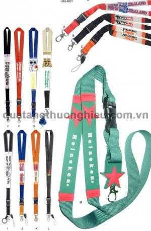 Dây đeo thẻ in logo thiết kế theo yêu cầu