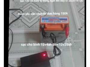 Máy nạp ắc quy 12v tự ngắt khi đầy
