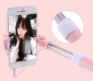 Gậy tự sướng iselfie có gương cho tự sướng selfie camera sau cực đỉnh Tặng Gía đỡ iRing Bạc