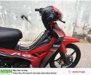 Sirius 50cc HQ màu Đỏ đen bánh mâm thắng đia.bst