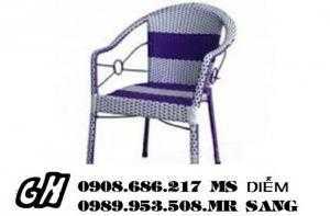 Thanh lý bàn ghế cafe mây nhựa t3