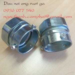 Đầu nối ống ruột gà với ống thép trơn, không ren