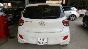 Bán Hyundai Grand i10 1.0MT số sàn bản bass nhập khẩu Ấn Độ 2016 màu trắng biển Sài Gòn