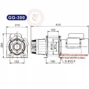 Tời điện kio winch taiwan gg-300