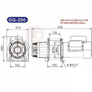 Tời điện kio winch taiwan gg-200