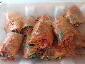 Bánh tráng cuốn khô bò cay cay, ăn rồi muốn ăn nữa!