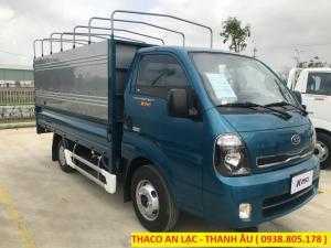 Xe tải KIA K250 Trường Hải, tải trọng 2 tấn 4 thùng kín, thùng mui bạt, hỗ trợ 75% giá trị xe.
