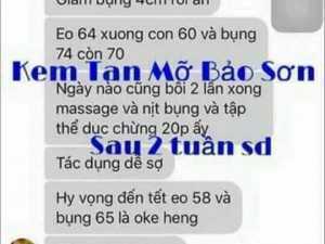 Kem tan mỡ bảo sơn