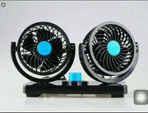 Quạt đôi ô tô 12v 24v đa năng