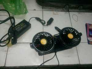 Quạt đôi ô tô 12v 24v đa năng