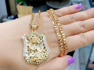 Dây chuyền mạ mặt nam hình rồng