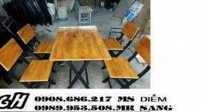 Cẩn thanh lý gấp 20 bộ ghế gỗ cafe giá rẻ nhất h7