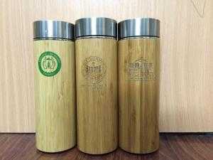 Bình giữ nhiệt tre in logo