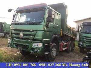 Mua xe ben 3 chân/ tải ben 12tan HOWO tải cao giá rẻ nhất 2017 vay vốn 80%