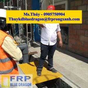 Tổng đại lý sàn lót frp grating, thanh dầm y màu vàng thay thế v thép