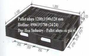Công ty bán pallet nhựa cũ 1200x1100x120 mm tại Hà Nội - Liên hệ: 0906193788 (24/24)