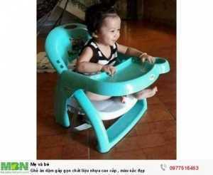 Ghế ăn dặm gấp gọn chất liệu nhựa cao cấp , màu sắc đẹp