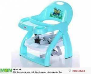 Ghế ăn dặm gấp gọn chất liệu nhựa cao cấp , màu sắc đẹp