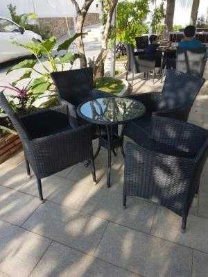 Bộ bàn ghế giả mây bao đẹp bao rẻ