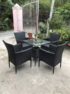 Bộ bàn ghế giả mây bao đẹp bao rẻ