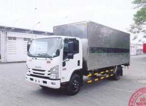 Xe Tải Isuzu NQR75L thùng kín inox sóng