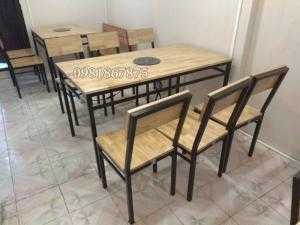 Bàn ghế cho quán lẩu nướng
