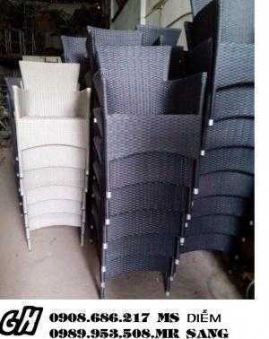 Bàn ghế cafe mây nhựa giá rẻ nhất h8