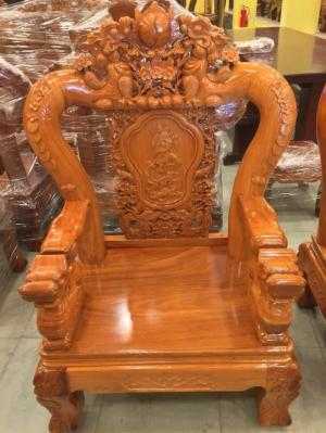 Bộ Bàn Ghế Long Hoa Mai Tay 12.