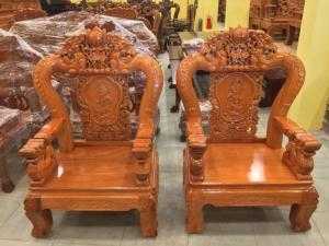 Bộ Bàn Ghế Long Hoa Mai Tay 12.
