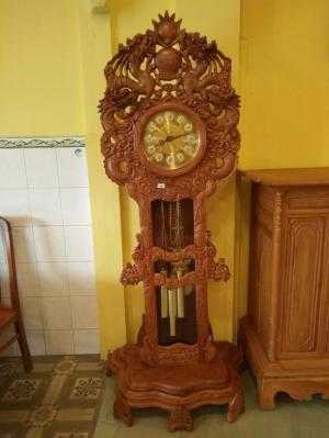 Đồng Hồ Gõ đỏ tứ linh.