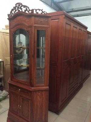 Tủ Rượu Góc 70 Gỗ Hương Vân Đồ Gỗ Mạnh Tráng trực tiếp sản xuất