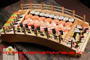 Cầu Gỗ Trang Trí Sushi, Cầu Gỗ Trang Trí Sashimi Nhật Bản