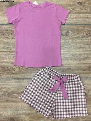 Set áo thun quần đùi kate xốp