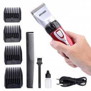 Bộ tông đơ cắt tóc Jichen kèm kéo cắt, kéo tỉa + Tặng kèm lấy ráy tai có đèn