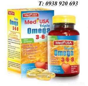 MediUSA Triple Omega 3-6-9 Giúp cho đôi mắt sáng và khỏe