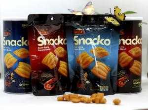 Bánh vuông snacko Tân Tân thơm ngon, giòn tan, có 2 vị tôm và hải sản (trọng lượng 25g)