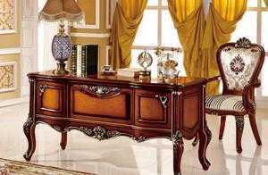 mẫu bàn làm việc gỗ cổ điển