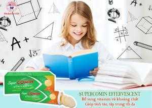 Supercomin giúp bạn tỉnh táo, tập trung tối đa để học hành hay công việc.